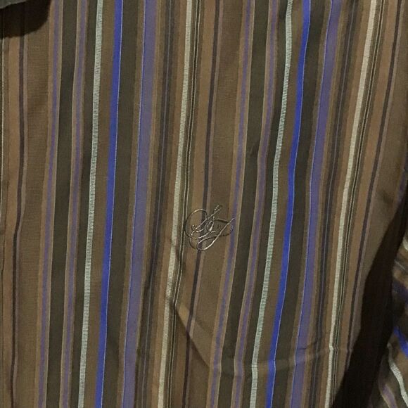 Sean John Original Fit Brown Button Up Shirt XL - Picture 2 of 6